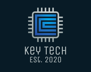 Tech Software Processor logo design