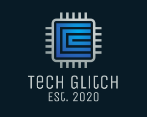 Tech Software Processor logo design