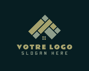 Floor - Green House Tiling logo design