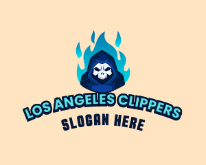 Flame - Flaming Skull Esports logo design