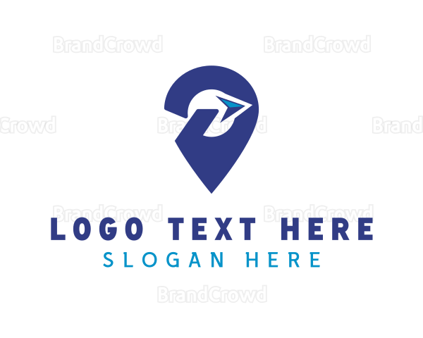 Travel Agency GPS Pin Logo