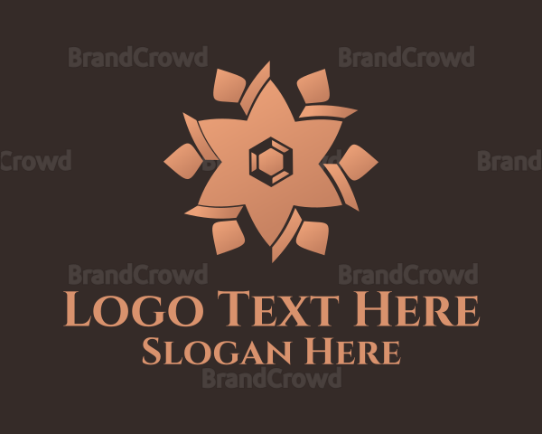 Bronze Floral Decor Logo