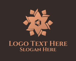 Bronze Floral Decor Logo