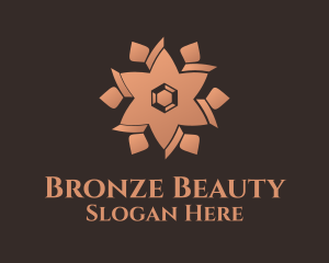 Bronze Floral Decor logo design
