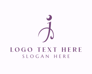 Purple - Generic Feminine Letter J logo design