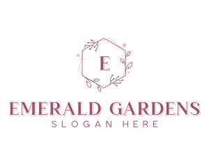 Floral Wreath Beauty logo design