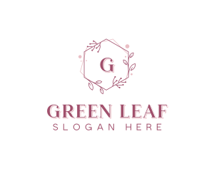 Floral Wreath Beauty logo design