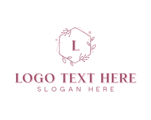 Leaf - Floral Wreath Beauty logo design