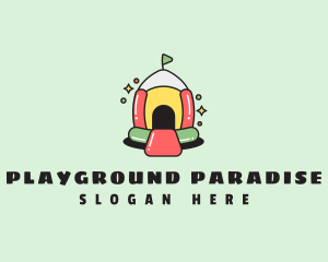 Cute Bounce Playground logo design