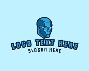 Android - Android Gamer Cyborg logo design