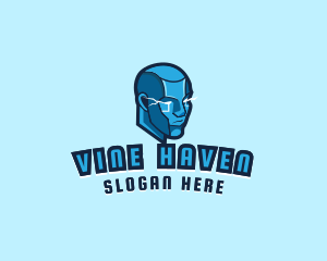 Android Cyborg Titan logo design