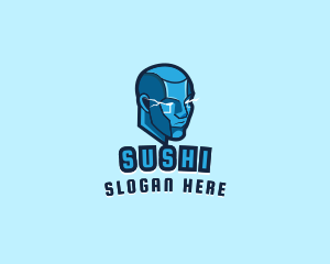 Android Cyborg Titan logo design