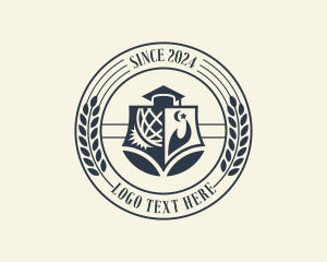 Toga Cap - University Learning College logo design