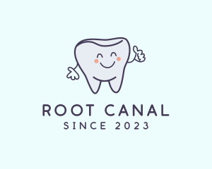 Endodontist - Happy Tooth Clinic logo design