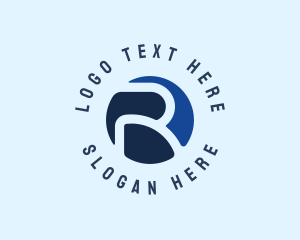 Generic Blue Letter R logo design