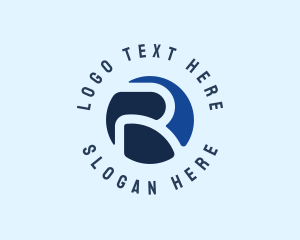 Generic Blue Letter R Logo