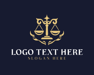 Court - Justice Court Law logo design