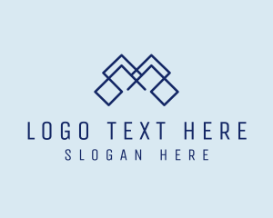 Shape - Simple Minimalist Letter M Company logo design