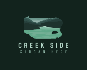 Pennsylvania River Creek logo design