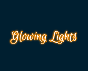 Lights - Whimsical Neon Light logo design