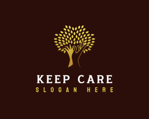 Hand Tree Care logo design