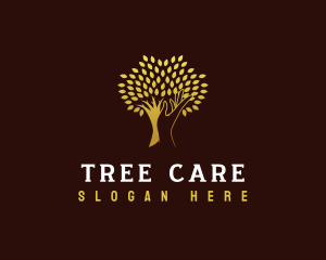 Hand Tree Care logo design