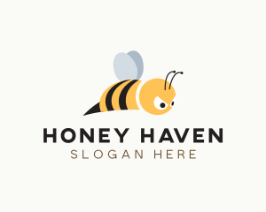 Angry Honey Bee logo design