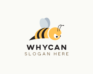 Bees - Angry Honey Bee logo design