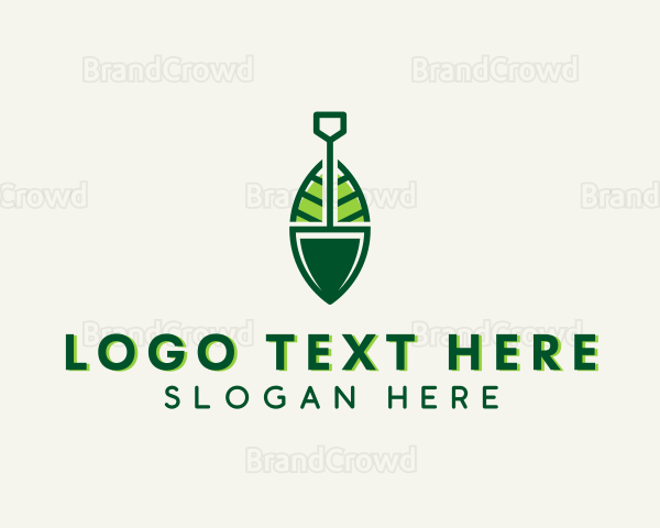 Gardening Plant Shovel Logo