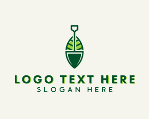 Plant - Gardening Leaf Shovel logo design