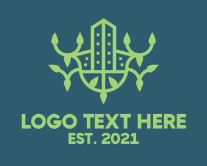 Eco - Green Eco Property logo design