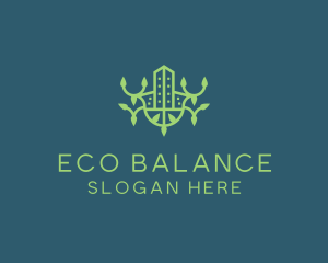 Green Eco Property logo design