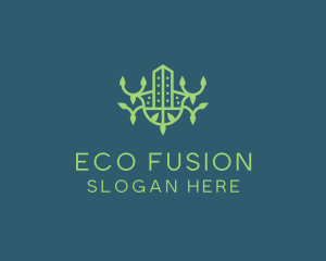 Green Eco Property logo design