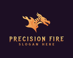 Fire Dragon Beast logo design