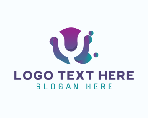 Liquid Blob - Abstract Gradient Liquid Letter Y logo design