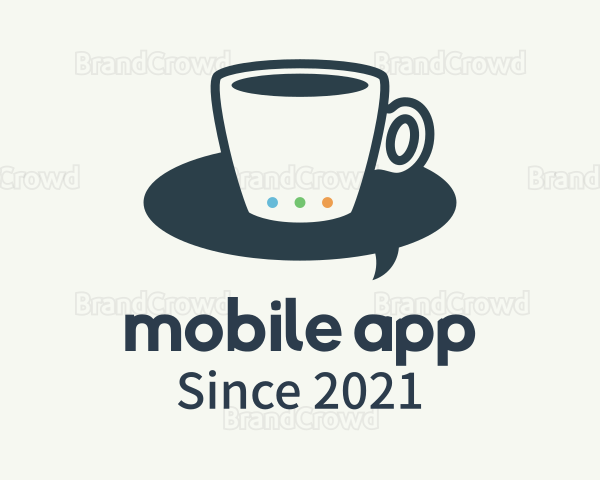 Coffee Cup Messenger Logo