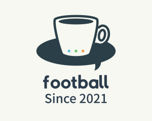 Caffeine - Coffee Cup Messenger logo design