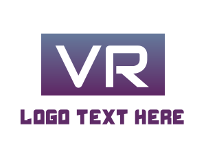 Vr - Cyber VR Gaming logo design