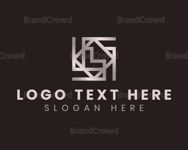 Geometric Pattern Letter L Logo