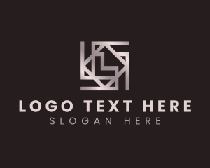 Home Decor - Geometric Pattern Letter L logo design