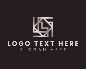 Geometric Pattern Letter L Logo