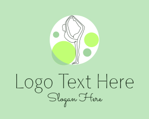 Flexible Yoga Line Art  Logo