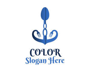 Blue Spoon Anchor Logo