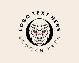 Strong - Wild Angry Gorilla logo design