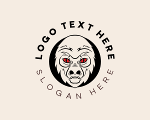 Mascot - Wild Angry Gorilla logo design