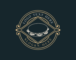 Percussion - Musical Instrument Tambourine logo design