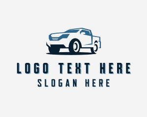 Freight - Pickup Truck Mover logo design
