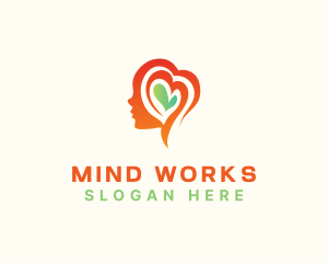 Heart Health Mind logo design