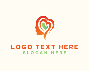 Mind - Heart Health Mind logo design