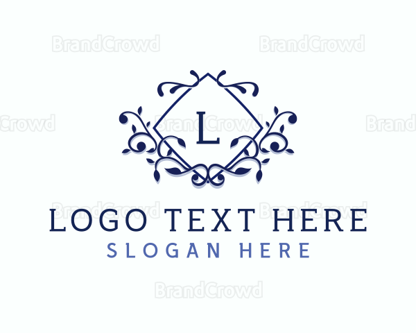 Leaf Ornament Decoration Logo